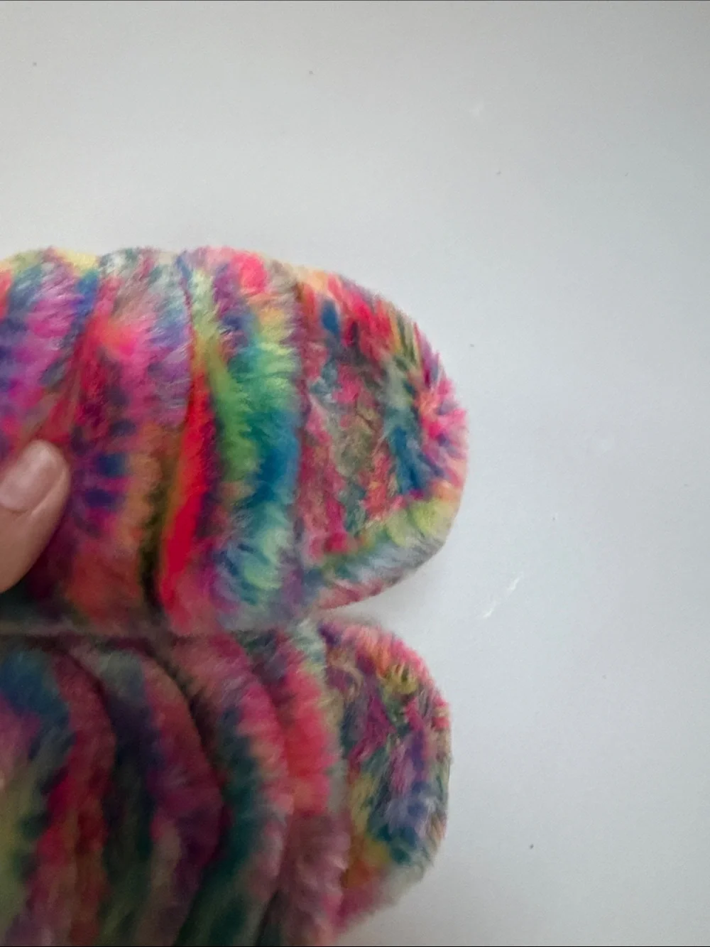 UGG Kids Multicolor Rainbow Fuzzy Slide Slippers